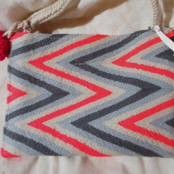 NEW NWT SOPHIE ANDERSON Kilim Serape Blanket Ethnic Tapestry Bag Clutch Purse - Picture 8 of 8